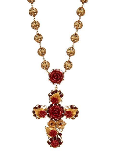 dolce gabbana cross necklace|dolce and gabbana bracelets.